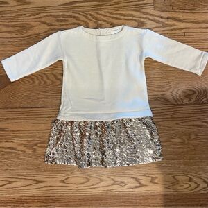 Ivory Dress with Sequins